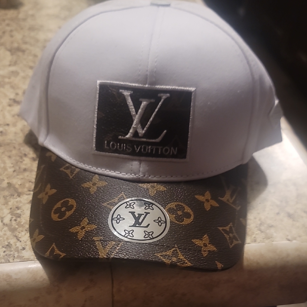 Louis Vuitton Gray and Brown Monogram Cap